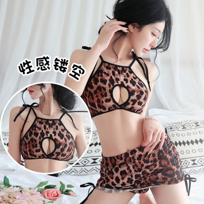 长夜漫漫情趣内衣性感豹纹角色扮演分体猫女郎夜店装制服诱惑1902