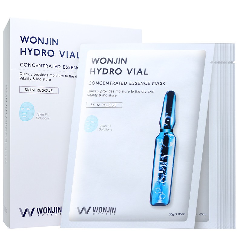 wonjin effect原辰安瓶面膜10片/盒 深层补水双倍保湿淡化细纹控油