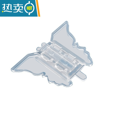 显彩推拉门锁窗户锁儿童安全窗户移门锁扣柜门固定器锁防开卡扣免打孔 6只装[透明更不引起注意]房门安全扣