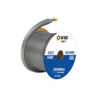 奥威尔(OWIRE) SSKJ-C5E-61GY 0.51mm加粗 灰色 超五类4对单屏蔽网线 305.00 米/箱