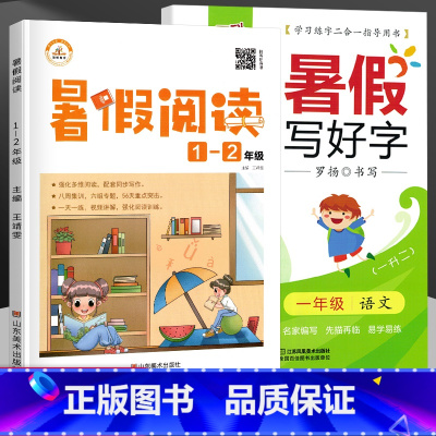 [正版]暑假阅读 写好字字帖描红一升二年级语文专项训练强化练习小学1升2年级暑期阅读练习题每日一练天天练假期课外兴趣阅