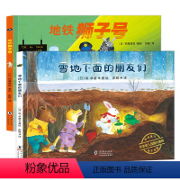 2册 地铁狮子号+雪地下面的朋友们 [正版]一个像海的地方 精装绘本图画书丰子恺儿童图画书奖6-7-8-9岁幼儿童小学生