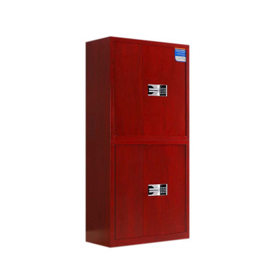 鑫升顺保密柜财务档案柜文件柜办公室资料储物柜保险柜电子密码国保锁通双节红木纹-国保密码锁