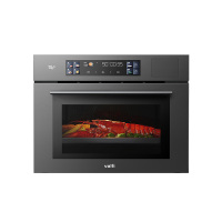 华帝(vatti)55升容量蒸烤炖炸四合一烹饪机i23019 嵌入式烤箱自清洁APP智控智能菜单5D分控烘烤