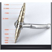 BONJEAN弯管器 弯管器铜管铝管空调管铝塑管不锈钢pvc手动三扩管胀孔工具 多用圆柱胀管器4-22[送手套]