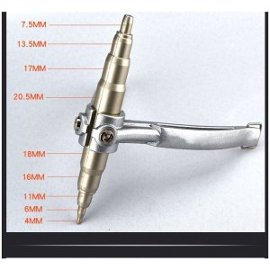 BONJEAN弯管器 弯管器铜管铝管空调管铝塑管不锈钢pvc手动三扩管胀孔工具 多用圆柱胀管器4-22[送手套]