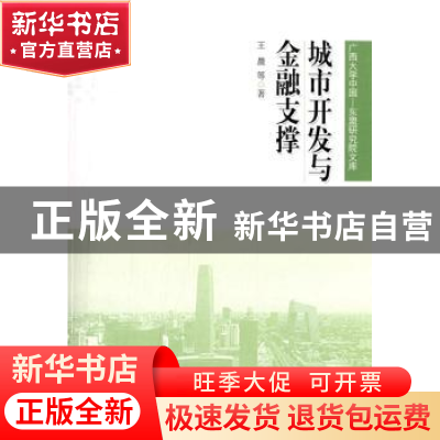 正版 城市开发与金融支撑 王晨等著 人民出版社 9787010129426 书