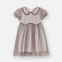 [1件3.5折]铅笔俱乐部2025夏装新款女童连衣裙儿童雪纺连身裙中大童飘逸裙子