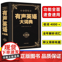 正版小学生有声英语大词典 1-6年级彩图版彩色新版新华英汉工具书字典大全英文单词词语书籍全新版英语小词典小学生多功能英语