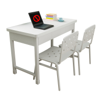 臻远ZYJ-12钢制办公桌椅组合电脑桌学习桌培训桌 三抽桌两椅