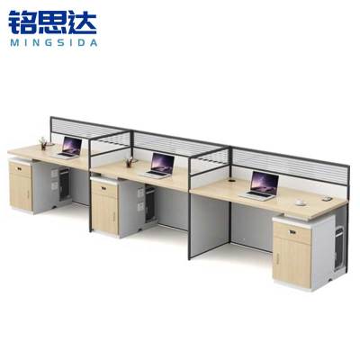 铭思达屏风工位三人张