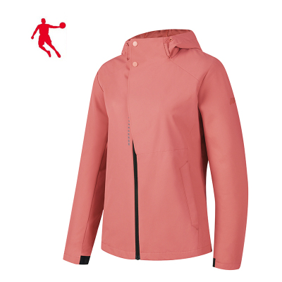 乔丹 夹克风衣 梭织风衣 女上衣 KFD42221310 女款 件(矿物粉 L)