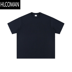 HLCOMAN十九秋/ 2025夏季短袖T恤男女同款宽松休闲基础纯色上衣