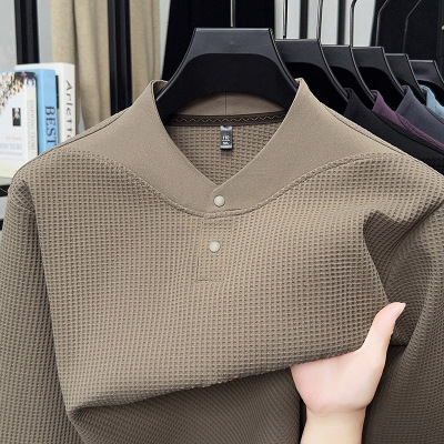 同款经典亨利领男士卫衣秋季新款舒适透气长袖打底衫男
