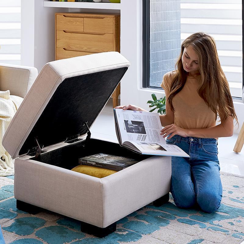 森美人都市现代简约布艺沙发客厅家具小户型组合三人位小沙发560