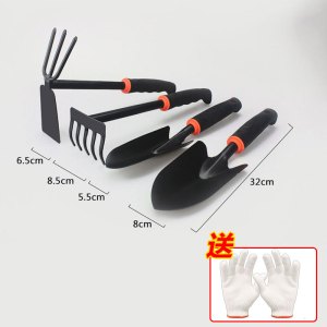 [补贴10%]铲子铁铲小铲子种花工具三件套小耙子小锄头铁锹农用赶海园艺种菜