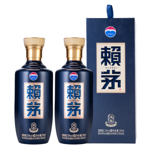 茅台 赖茅 端曲2.0雅韵版 酱香型 白酒 53度 500ml/盒×2 盒装双瓶装 非传承蓝 賴茅