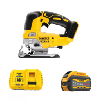 得伟20V锂电无刷曲线锯一电一充9.0套装 DCS334B-9X1套