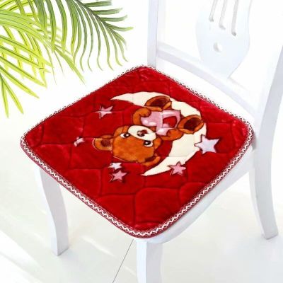 SleepyBear坐垫加厚椅子垫防滑毛绒餐椅垫新款教室办公室电脑坐垫家用凳子垫