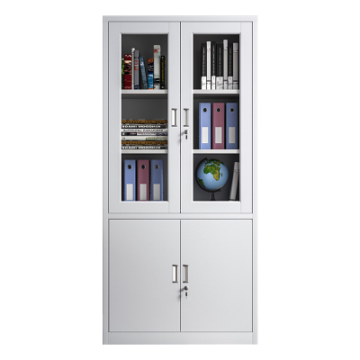 湘渭收纳柜财务档案柜资料柜加厚文件柜办公室带锁铁皮柜大器械文件柜