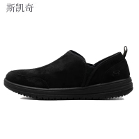 斯凯奇男款休闲健步鞋加绒204637/BBK-10双
