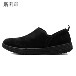斯凯奇男款休闲健步鞋加绒204637/BBK-10双