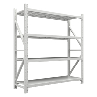 臻远 ZY5091012 重型货架置物架灰白色 350KG 150*60*200四层主架