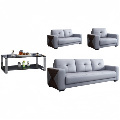 悦兴诚组合沙发200*85*92cm(1+2+3+长茶几)套