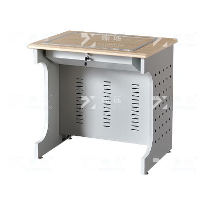 臻远 ZY4012410 隐藏式翻转电脑桌培训桌办公桌B款单人位