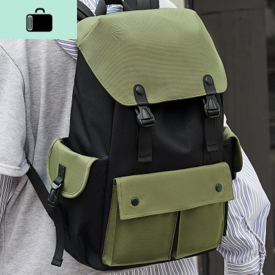 2020年新款双肩包男时尚潮流大容量女多功能商务轻便旅行电脑背包NEWLAKE