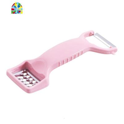 双头削皮刀家用厨房刨丝器 多功能削皮器刨刀水果瓜皮刀刮皮器 FENGHOU 粉红色