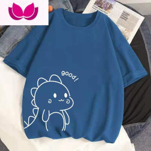 七斓新款宽松大码65-200斤短袖t恤女潮上衣学生韩ins时尚圆领