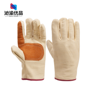 沁渝优品 电焊手套帆布手套 长度25cm均码 双