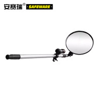 安赛瑞 安全检查镜,铝合金伸缩杆,亚克力镜面,伸缩杆长范围0.5,1m,镜面Ф300mm,14319 售卖规格:1个