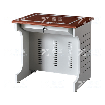 臻远 ZY4012413 隐藏式翻转电脑桌培训桌办公桌B款单人位