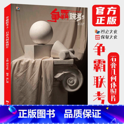 [正版]争霸联考5石膏几何体照片 2021烈公文化周仁超单个组合素描几何体照片书籍