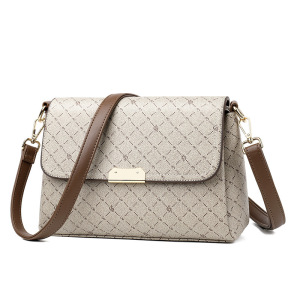 女士包包新款小众印花中年女包大容量单肩斜挎包时尚小方包