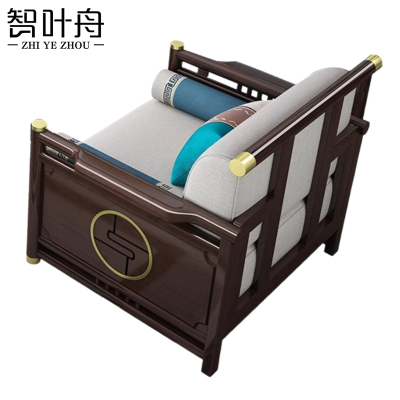 智叶舟沙发单人位88*81*85cm张