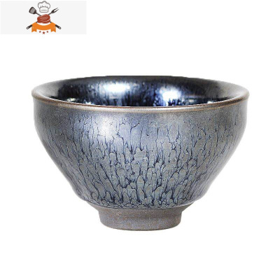 建盏茶杯主人杯茶盏品茗天目手工盏杯原矿釉百花盏茶具盏缘人茶器 百花盏束口无礼盒 束口 敬平