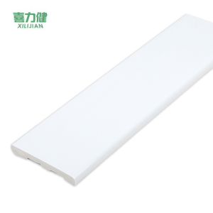 喜力健 PVC实心踢脚线 长3M*高10CM*厚10MM-亮白 根