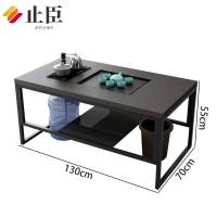 止臣 茶几 办公茶几条几长茶几双层茶几 1.3米