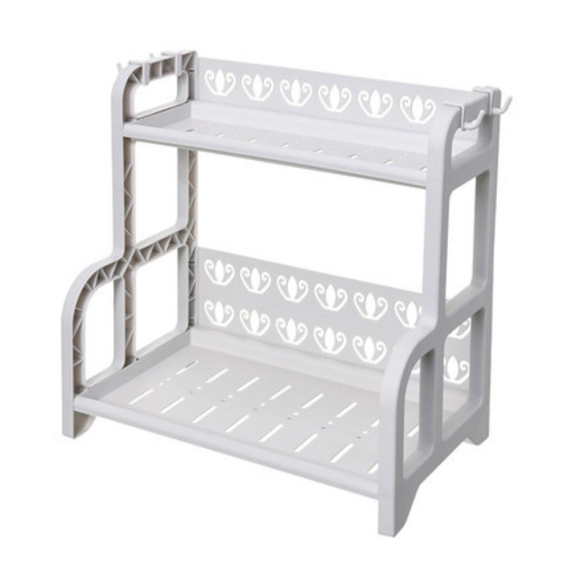 厨房多层塑料置物架 调料调味瓶储物收纳架厨具收纳架 落地收纳架