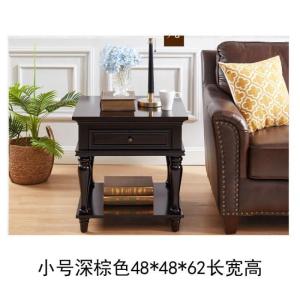 森美人现代简约美式边几轻奢实木角几茶几客厅摆件小户型正方形沙发边柜