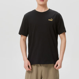 彪马(PUMA)男装新款运动短袖上衣跑步透气休闲宽松圆领T恤694448-01 ZP