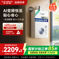 AO史密斯16升燃气热水器佳尼特 不锈钢换热器8年包换 恒温大水量 抗风防冻 JSQ31-TC1