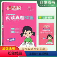语文 小学二年级 [正版]阅读真题80篇二年级彩虹版全国通用语文阅读真题 2年级阅读真题同步专项练习小学辅导书阅读理解