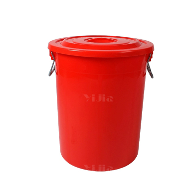 翌嘉YJ4122059 商用家用加厚塑料圆桶 280升红色带盖