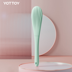 YOTTOY 经络拍打器拍打板养生拍痧板硅胶健身专业经络拍打棒专用敲打锤扇贝拍痧板 AM23P02