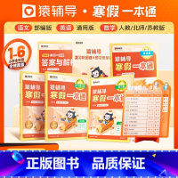 语文+英语[通用版]+数学[人教版] 小学三年级 [正版]2023猿辅导寒假一本通小学语文数学英语一年级二年级三四五六年