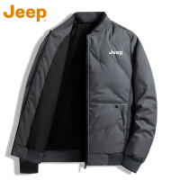 JEEP吉普鸭绒羽绒服男士冬季2024新款棒球服夹克短款男装保暖外套